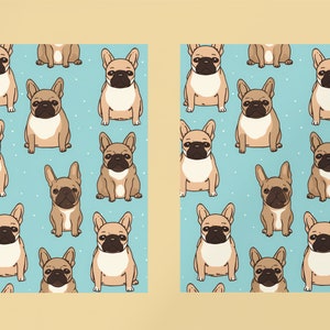 French Bulldog Background Pattern Seamless French Bulldogs Pattern ...