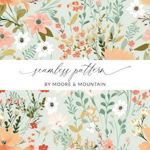 Pastel bloemen ditsy bloemen naadloze achtergrondpatroon, pastel naadloze bloemen achtergrond, zachte bloemen naadloze achtergrond zachte bloemen