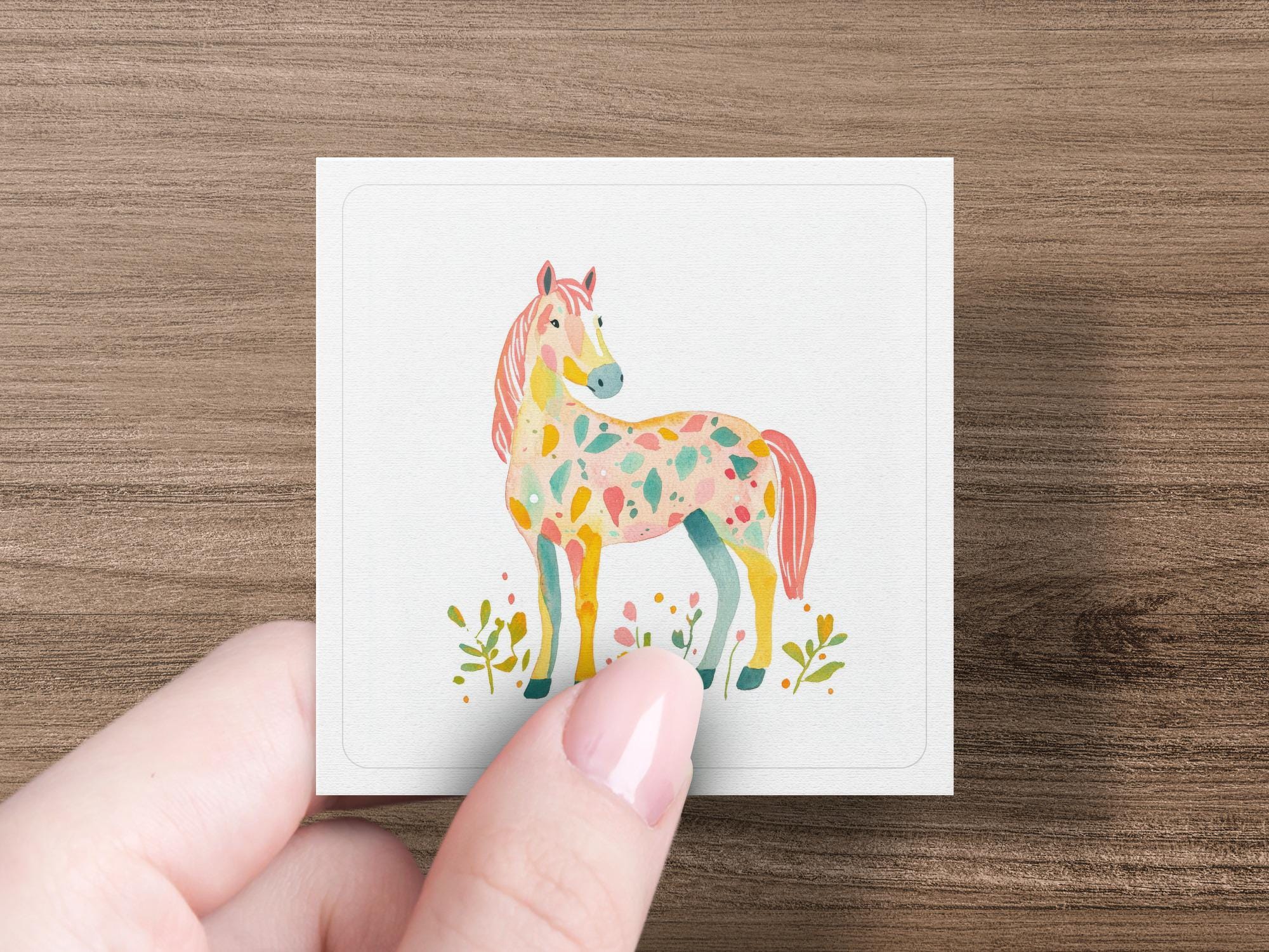 Preppy Mlp Preppy Horse PNG SVG, Watercolor Pony Clipart, Tropical Pastel Rainbow ...