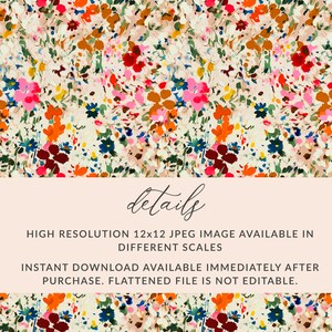 Gouche Background, Painted Background Pattern, SEAMLESS Gouche Background Pattern, INSTANT DOWNLOAD image 10