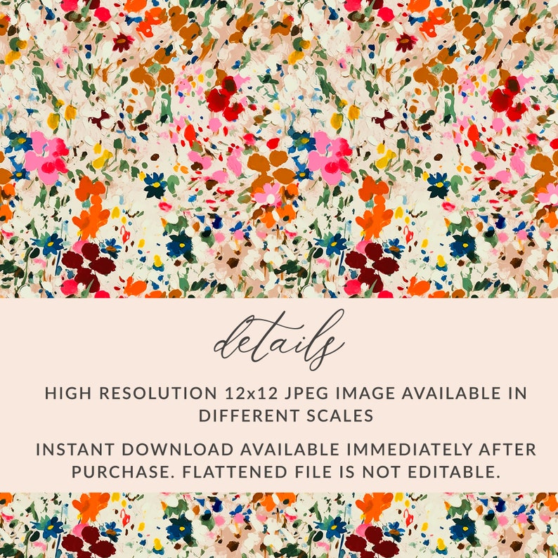 Gouche Background, Painted Background Pattern, SEAMLESS Gouche Background Pattern, INSTANT DOWNLOAD image 10