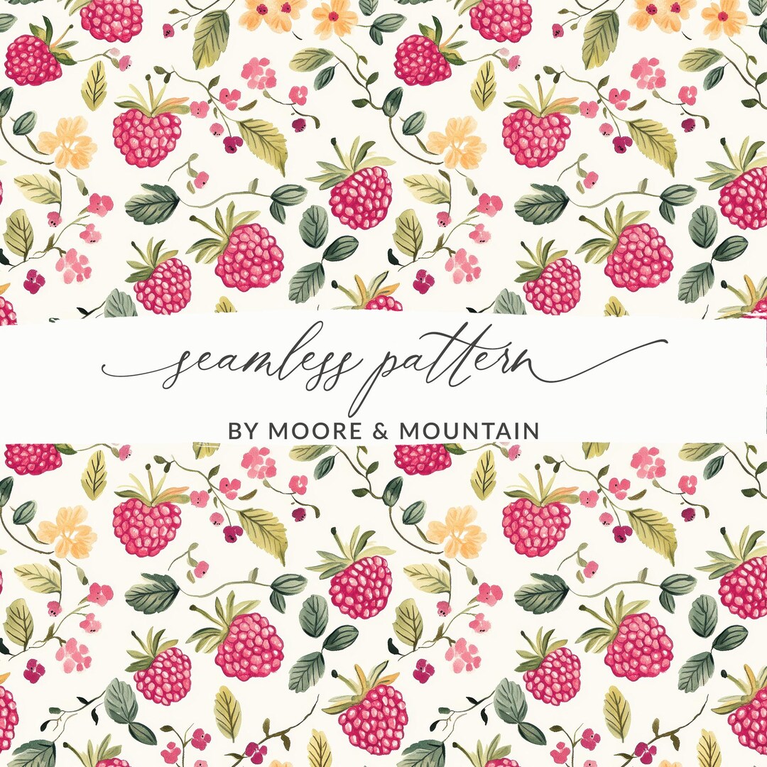 Raspberry Pi Pattern Seamless Raspberry Pattern, Raspberry Background Pattern JPEG Cute ...