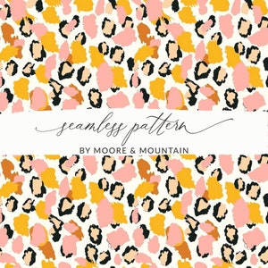 Cheetah Print Pattern Seamless Leopard Print Background, Seamless Cheetah Print Background Pattern, Cheetah Print Seamless Digital Pattern