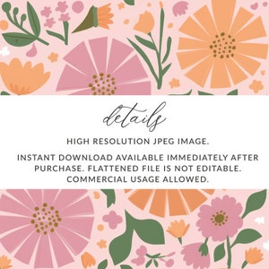 Seamless 70s Daisy Pattern, Repeating Retro Daisy Pattern Background ...