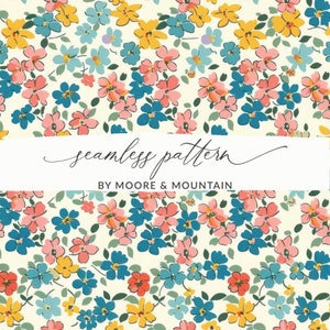 Vintage Ditsy Blumenmuster, Frühling Ditsy Blume nahtlose Muster für kommerzielle Nutzung, Ditsy Blooms nahtlose Pastell Blumen Muster