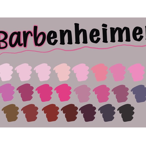 Movie Color Palette Art Etsy