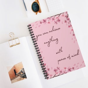 Cherry Blossom Spiral Notebook - Ruled Line