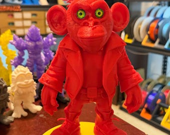 Leather Jacket Monkey STL (3D Printable)