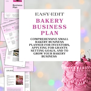 Small Bakery Business Plan: Award-Winning Bakery Plan Template