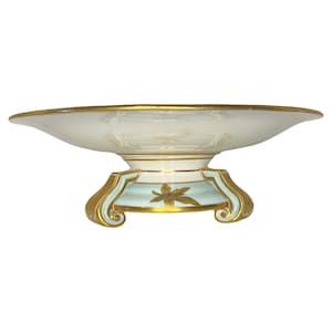 Vintage Royal Worcester Porcelain Pedestal Stand Footed Dessert Plate 9.25”D