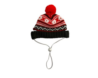 Haustier-Mütze/Beanie mit Bommel xxs/xs