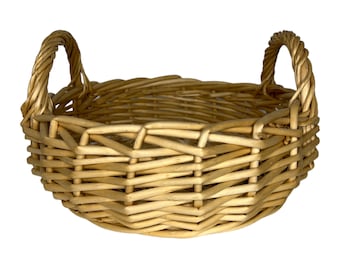 Basket with Handles 10”Dx4”H