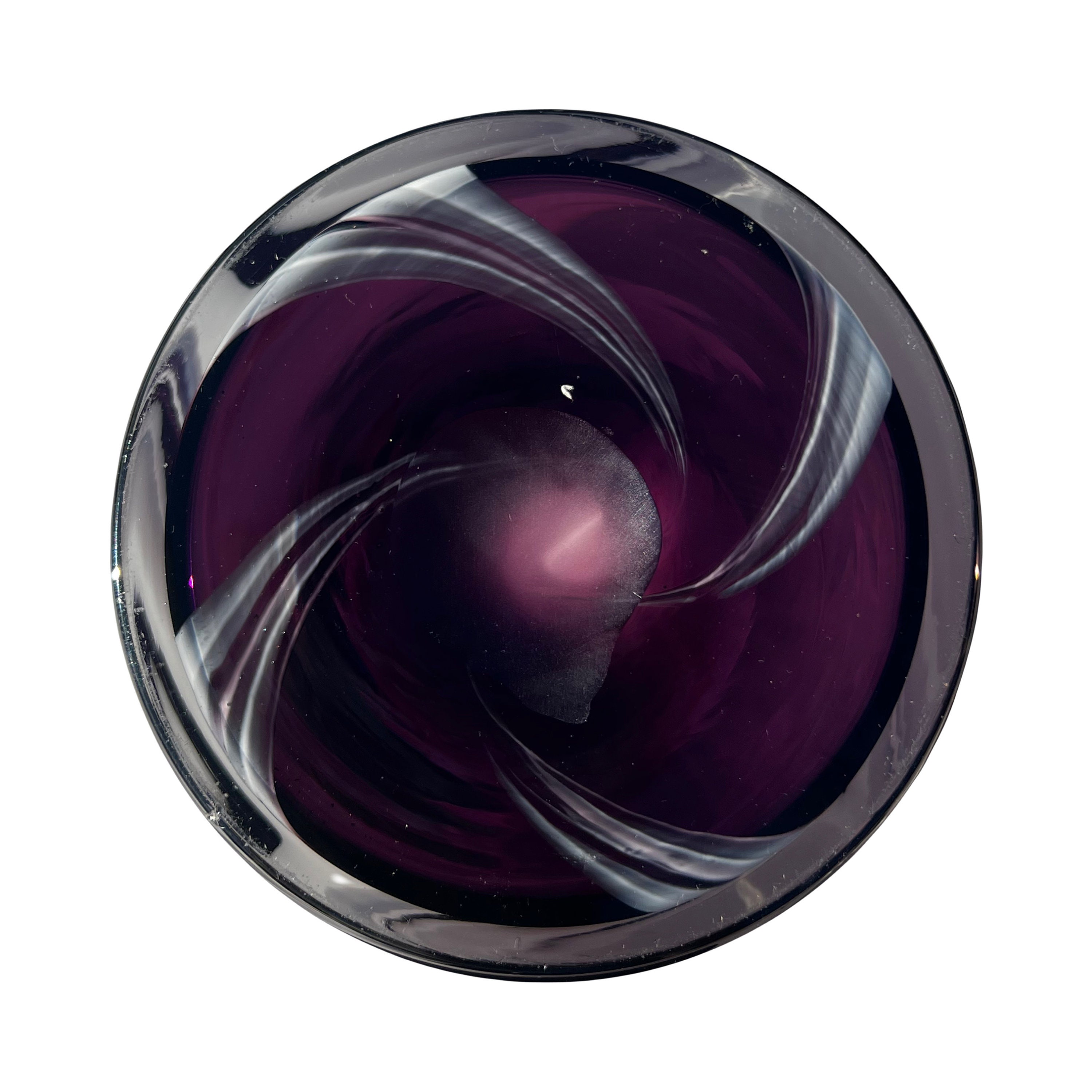 MCM Tubular Amethyst Blown Art Glass Vase Etsy Hong Kong