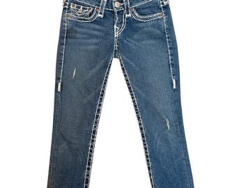 Vintage True Religion Brand Jeans Capri Low Rise Size 24
