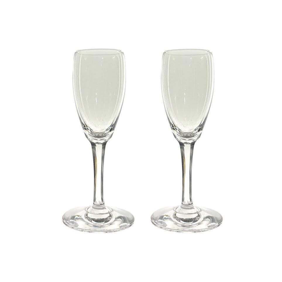 Vintage Cordial/Shot Glasses Set of 2 4"H