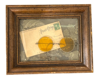 Framed Spectacles & Postcard Wall Art 8.5”x10.5”