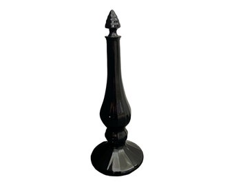 Genie-Dekanter, schwarzes Amethystglas, 35,6 cm hoch