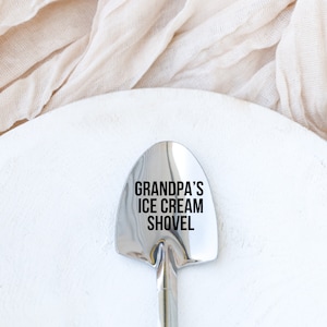 Fathers Day Gift,Custom Ice Cream Shovel Spoon,Custom Spoon,Gift for Grandpa,Funny Gift for Dad,Birthday Gift for Dad,Gifts for Him