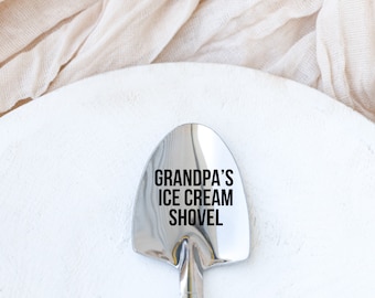 Fathers Day Gift,Custom Ice Cream Shovel Spoon,Custom Spoon,Gift for Grandpa,Funny Gift for Dad,Birthday Gift for Dad,Gifts for Him
