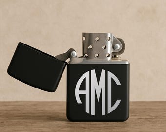 Personalized Lighter, Monogrammed Lighter, Groomsmen Present, Custom Lighter, Best Man Present, Fathers Day Present