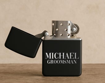 Groomsman Lighter, Wedding Party Favors, Best Man, Personalized Lighter, Groomsmen Presents, Bachelor Party, Custom Lighter