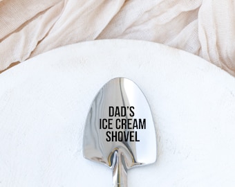 Fathers Day Gift,Dad's Ice Cream Spoon,Custom Ice Scream Shovel Spoon,Custom Spoon,Gift for Grandpa,Funny Gift for Dad,Birthday Gift for Dad