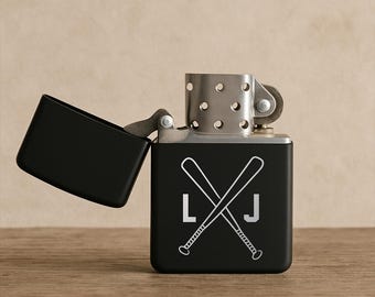 Personalized Baseball Lighter, Sports Gift, Mens Gift, Unique Lighter, Groomsman Gift, Baseball Player Present, Birthday Present