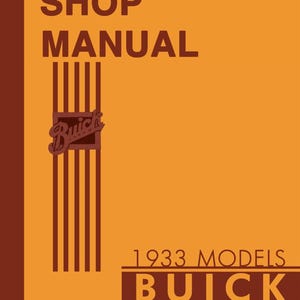 1933 Buick Shop Manual