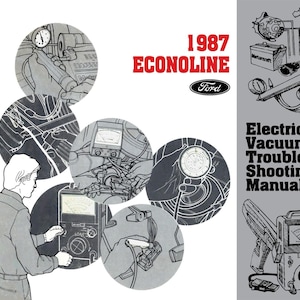 1987 Ford Econoline Electrical Vacuum Troubleshooting Manual - COLOR