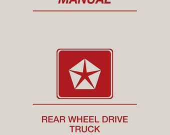 1986 Dodge D/W 100-350 Truck, Ramcharger Shop Manual