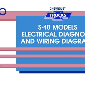 1990 Chevrolet S-10 Truck Electrical Diagnosis & Wiring Diagrams Manual