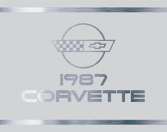 1987 Corvette Owner's Manual
