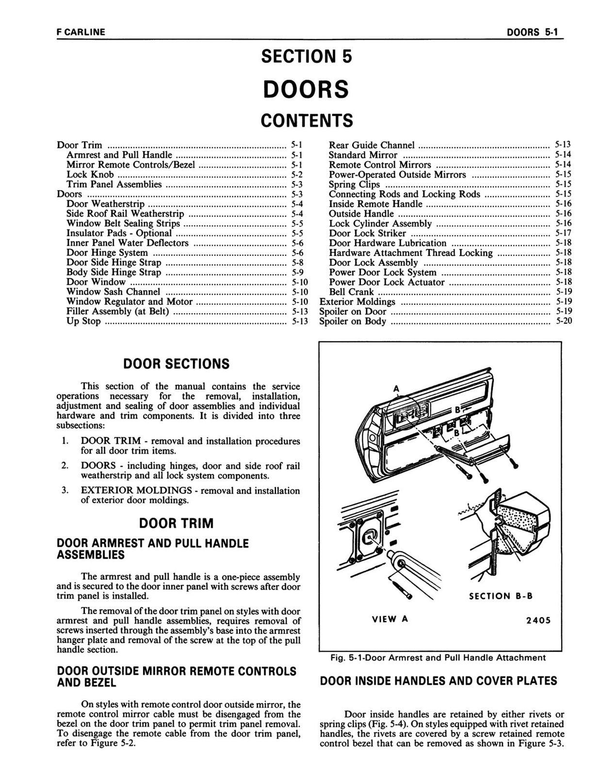 1985 Pontiac Firebird Chassis & Body Service Manual Etsy