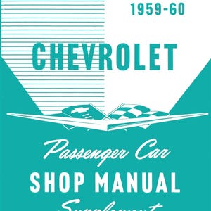 Suplemento do manual de oficina de automóveis de passageiros Chevrolet 1959-1960