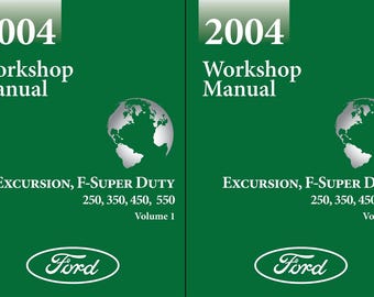 Manual de taller para Ford Super Duty F-250, F-350, F-450 y F-550 del año 2004
