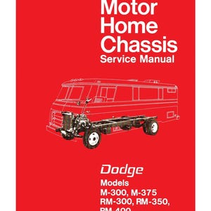 1971 - 1972 Dodge Motor Home Chassis Service Manual