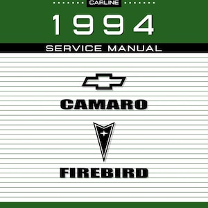 1994 Camaro Firebird Service Manual 2 Book Set