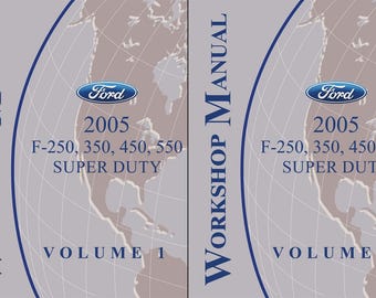 Manual de taller para Ford Super Duty F-250, F-350, F-450 y F-550 del año 2005
