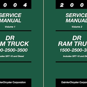 2004 Dodge DR Ram Truck 1500 2500 3500 Service Manual - Includes SRT-10 & Diesel