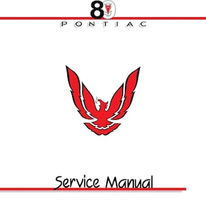 1989 Pontiac Firebird Service Manual