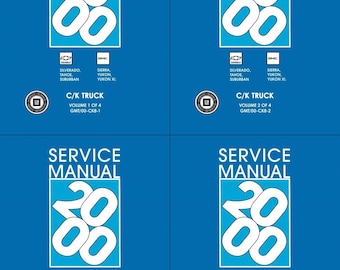 2000 Chevy Silverado / GMC Gebirgszug LKW-Service-Handbuch - Tahoe, Yukon, Suburban