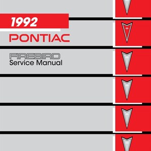 1992 Pontiac Firebird Service Manual