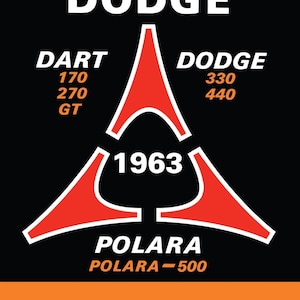 1963 Dodge Dart Polara Shop Manual