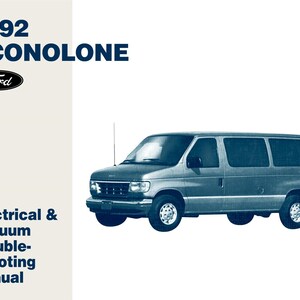 1992 Ford Econoline Electrical and Vacuum Troubleshooting Manual