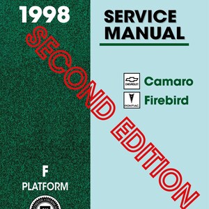 1998 Camaro Firebird Service Manual 3 Vol Set