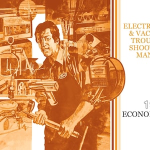 1979 Ford Econoline Van Electrical Vacuum Troubleshooting Manual - COLOR