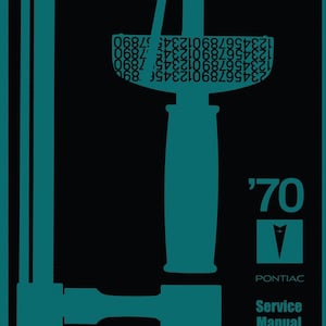1970 Pontiac Firebird Service Manual Supplement
