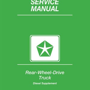 1989 Dodge Truck Cummins 5.9 Diesel Engine Repair Supplement