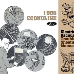 1986 Ford Econoline Electrical Vacuum Troubleshooting Manual - COLOR