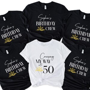 Custom Cruise Birthday Crew Shirt, Personalized Birthday Shirt, Birthday Group Shirt, Custom Birthday Party Tee, Cruise Birthday Party Shirt